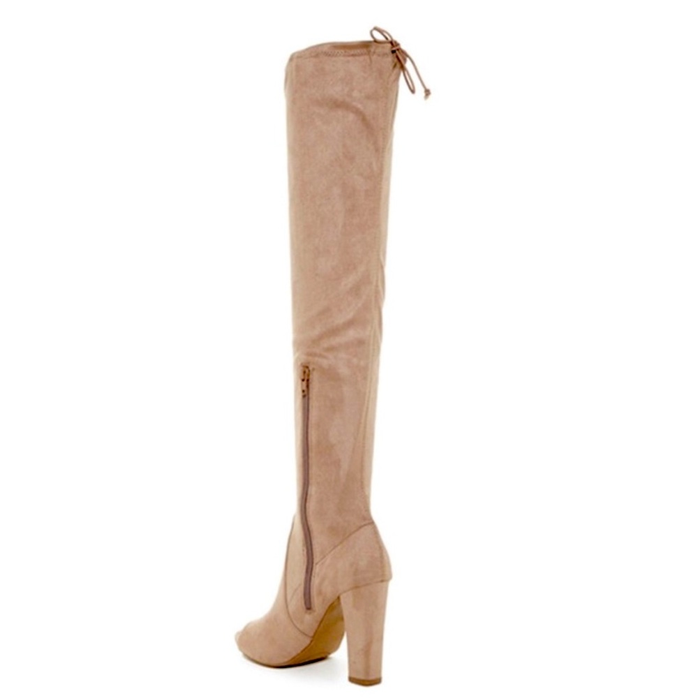 Carlos Santana Peep Toe Over the Knee Boots Size 7 - Picture 11 of 13